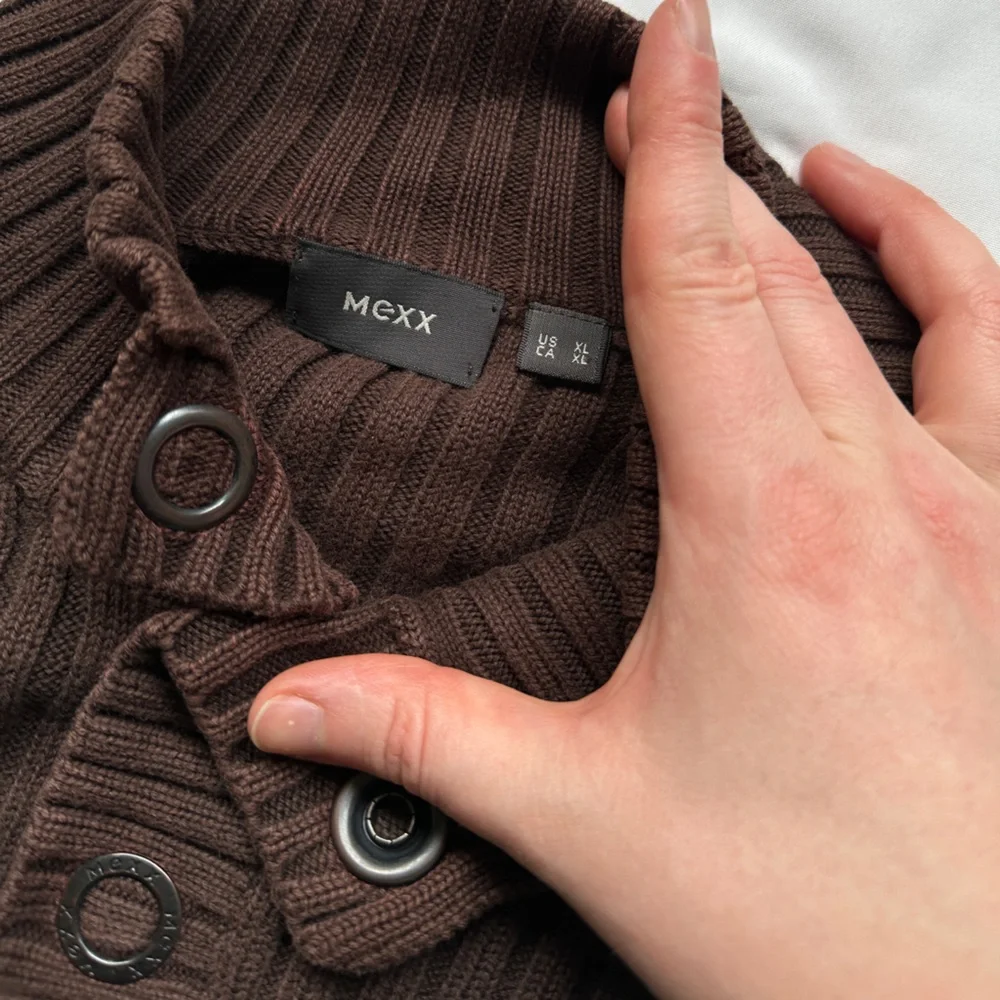 Mexx Brown and Tan Cardigan Sweater - Picture 10 of 12